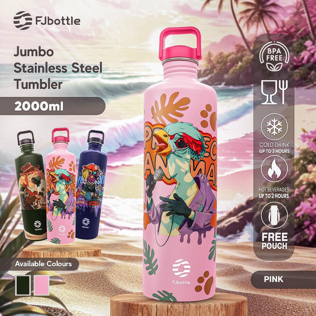Jual FJbottle - {FREE POUCH} Botol Minum Olahraga Botol Stainless Steel ...