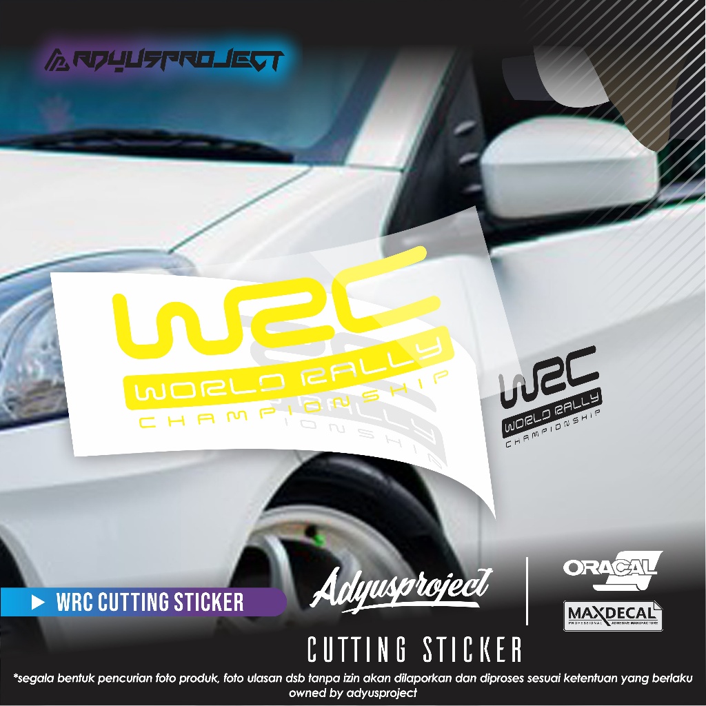 Jual Sticker WRC World Rally Championship Cutting Sticker | Sticker ...