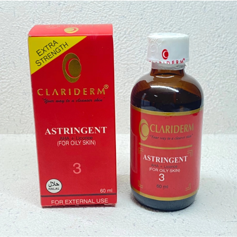 Jual ( 3 PCS ) Toner Clariderm Astringent Menangkat Flek - Mencerahkan ...