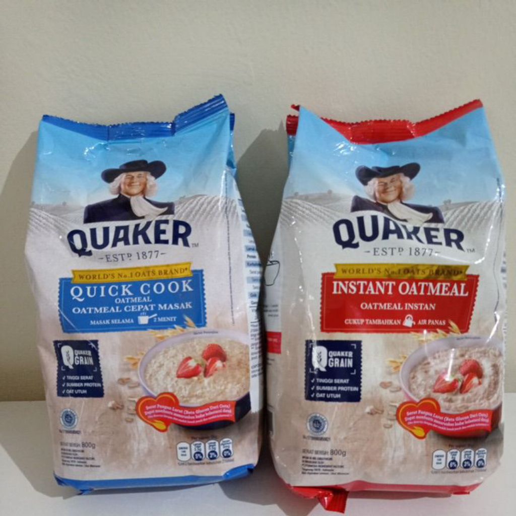 Jual QUAKER INSTANT/QUICK COOK OATMEAL 800GR | Shopee Indonesia