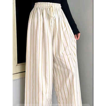 Everyday Pants Stripe Celana Panjang Wanita Kulot Pinstripe Celana Kerja Formal Kasual Wanita