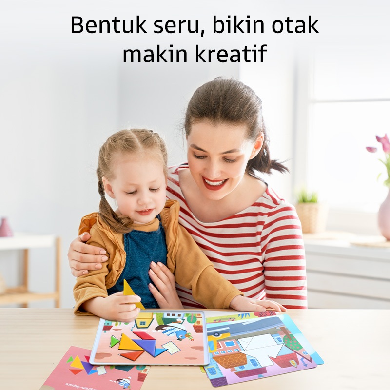 Jual Pinwheel Magical Tangram Papan Tangram Magnetik Mainan Edukatif ...