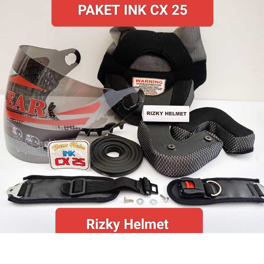 Jual PAKET SPAREPART HELM INK CX 25. BUSA HELM INK CX 25 + KACA HELM ...