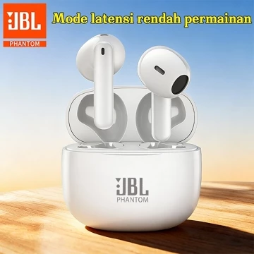 JBL Phantom TWS Earphone Nirkabel Asli Headphone 5.3 9D Stereo Suara Headset Olahraga HIFI