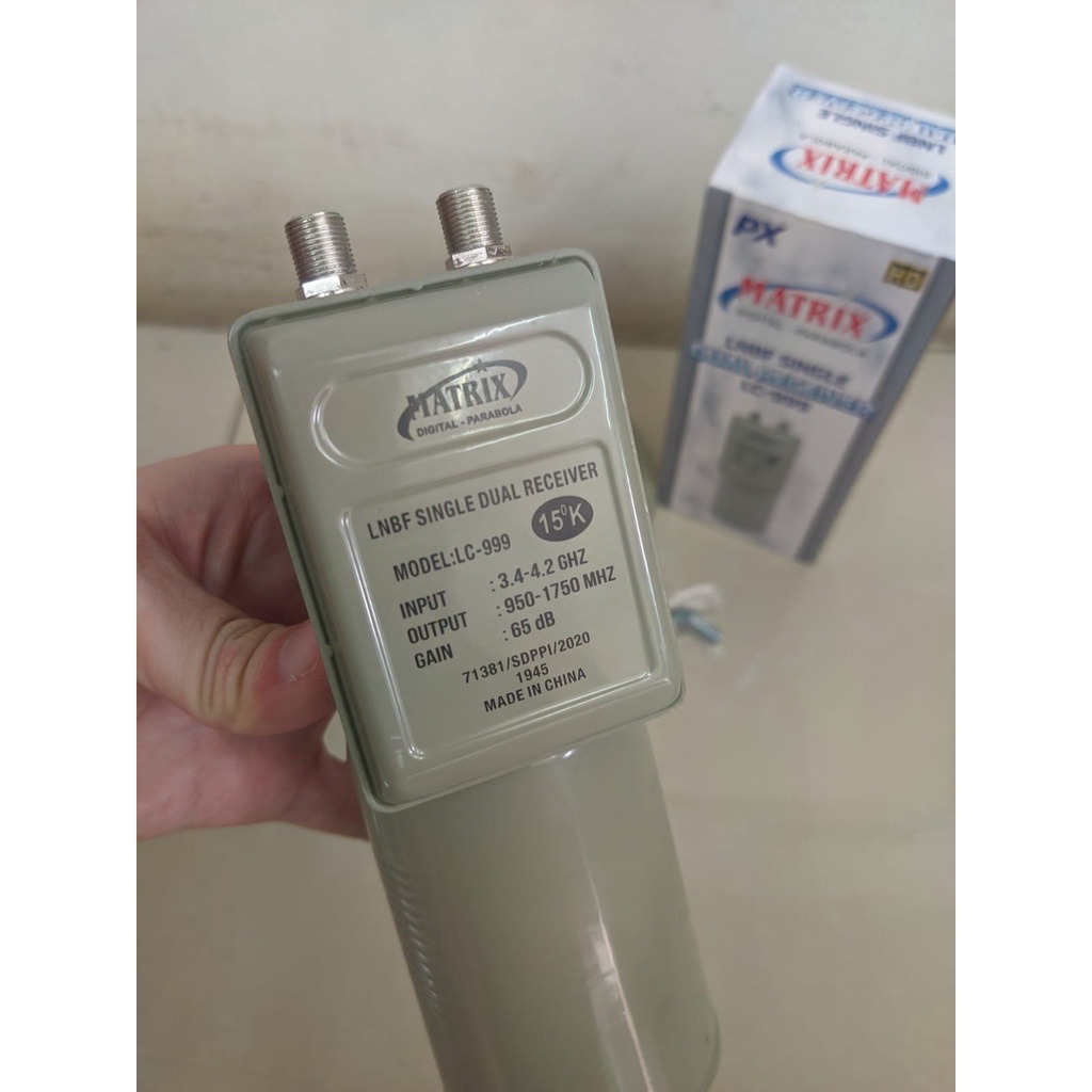 Jual Matrix LC-999 LNB C Band Single Output 1 Satelit 1 Receiver ...