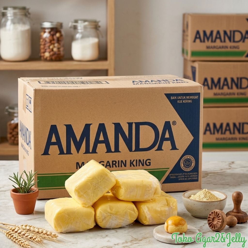 Jual Margarin Amanda 1kg - Lembut, Aroma Krim, Ideal untuk Kue dan Roti ...