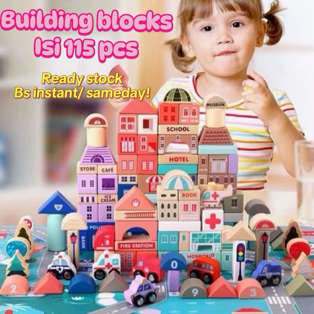 Jual City building blocks 115 pc *READY STOK* *kado hadiah anak cewek ...