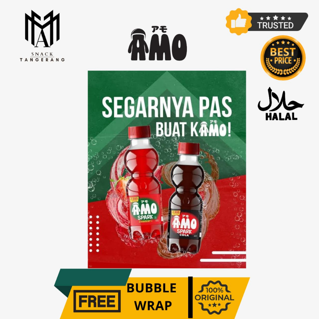 Jual Minuman Nabati AMO CSD Lemon Strawberry Cola Orange Anggur 200 ML ...