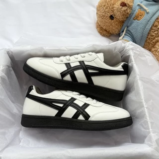 KOII Sepatu Sneakers Wanita Korean Style Putih Hitam Kasual Sport Shoes Rabels Fashion Sol Anti Slip C605 / 88-1
