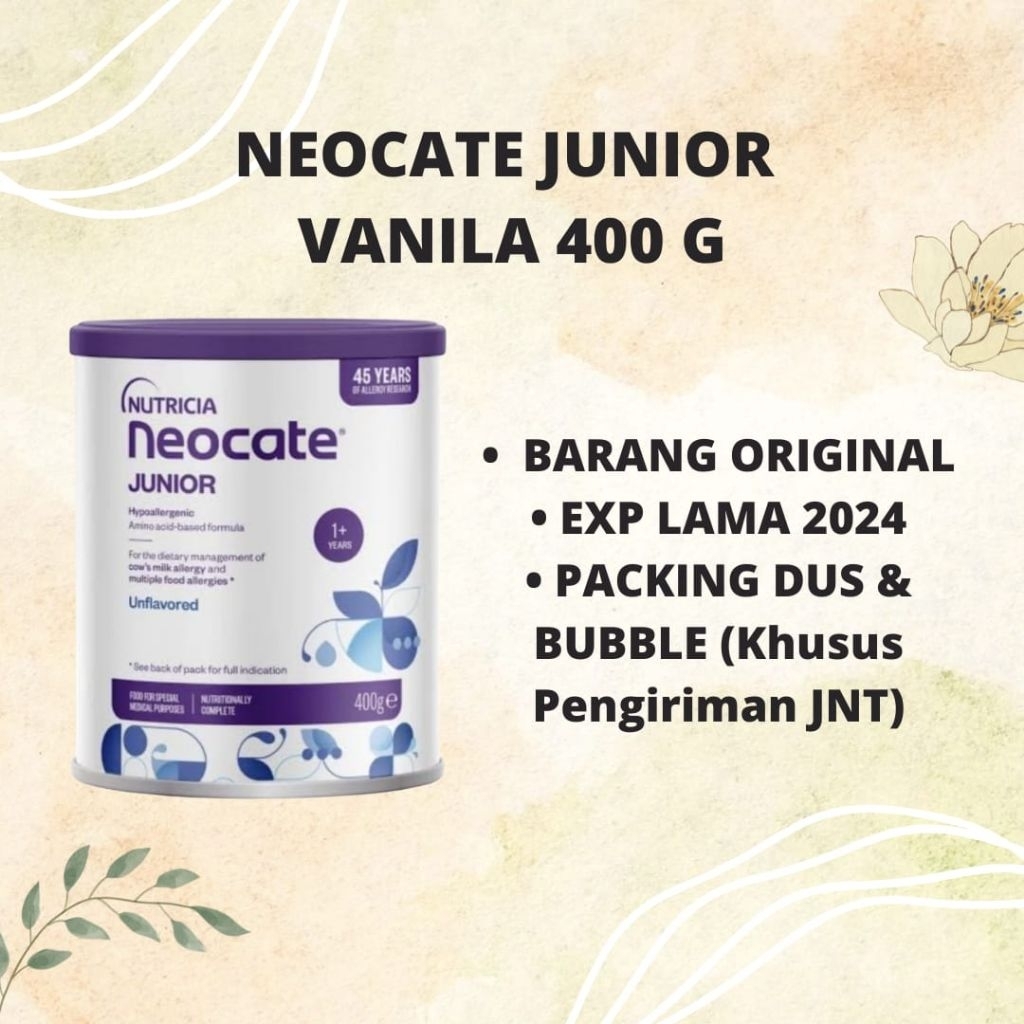 Jual NEOCATE JUNIOR PLAIN 400G 400gr EXP 2027 Susu Formula ...