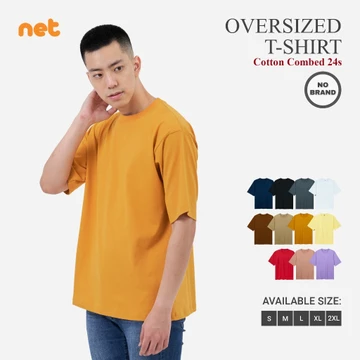 Kaos Polos Oversize Cotton Combed 24S Oversized Tshirt Big Size Unisex Pria Wanita