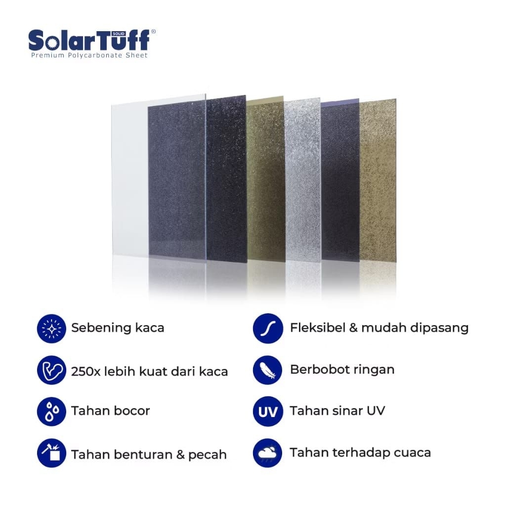 Jual Solartuff solid / Solarflat 3 mm harga per meter | Shopee Indonesia