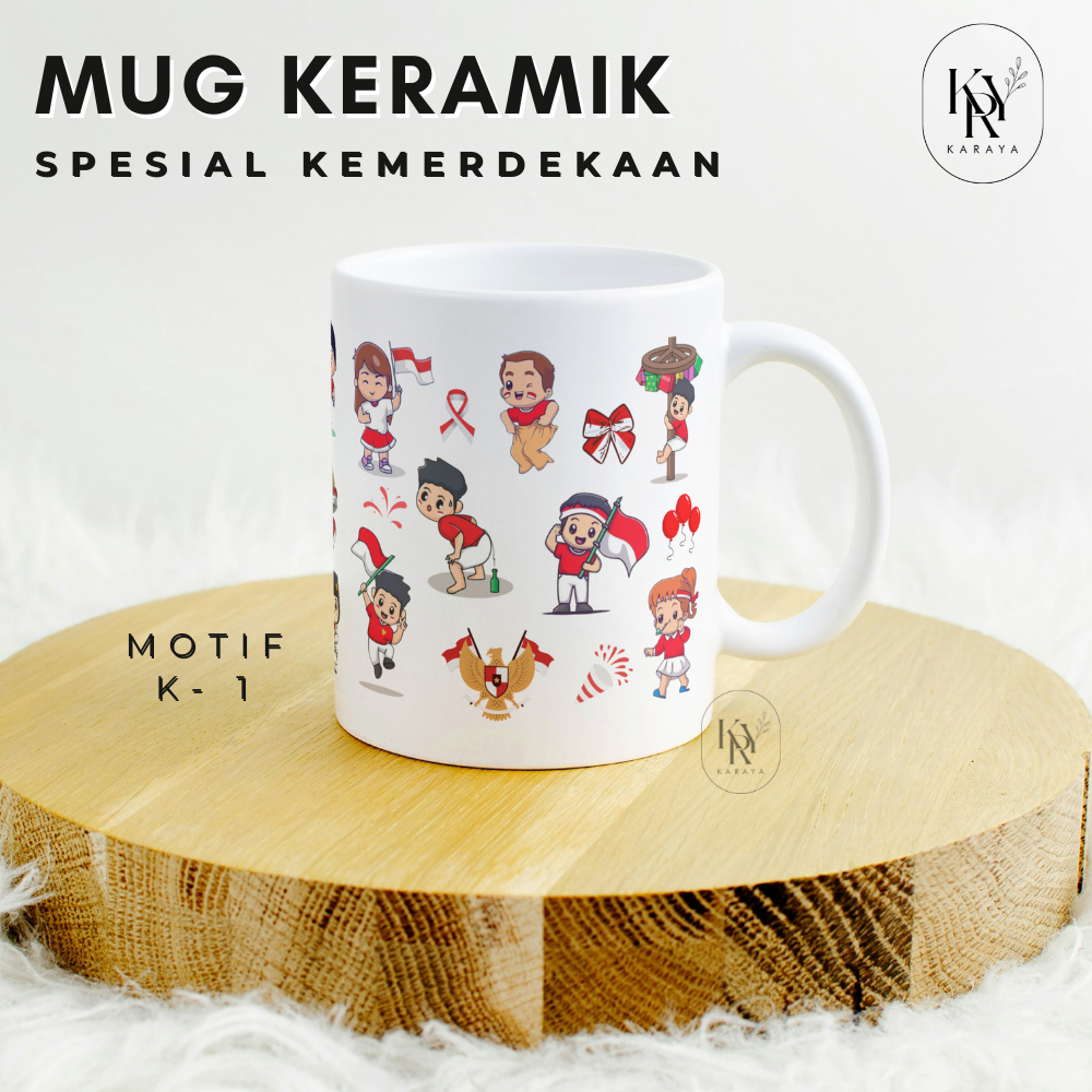 Jual GIFT MUG KEMERDEKAAN GELAS MUG HUT RI 17 AGUSTUS SOUVENIR GELAS ...
