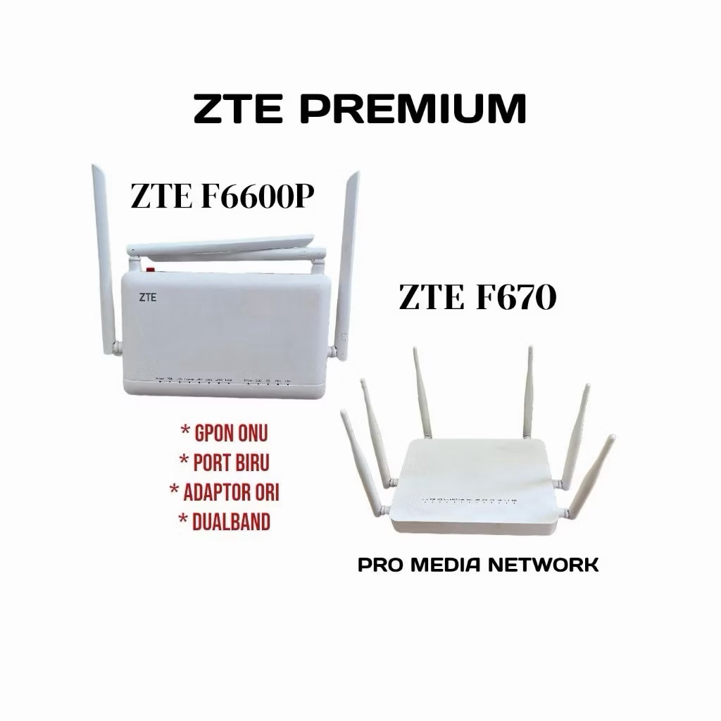 Jual Modem ZTE F6600P ZTE F670 dualband | Shopee Indonesia