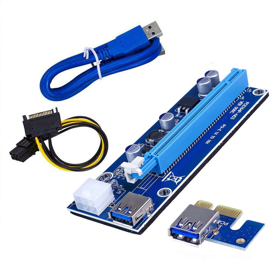 Jual Riser PCIe x16 - Rizer Card PCI USB 3.0 4 Capasitor | Shopee Indonesia