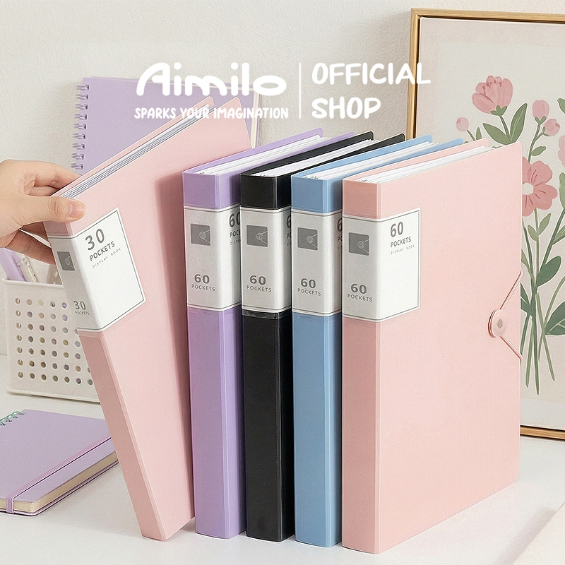 Jual [READY] Aimilo Display Book A4 Document Folder Clear Holder Tahan ...