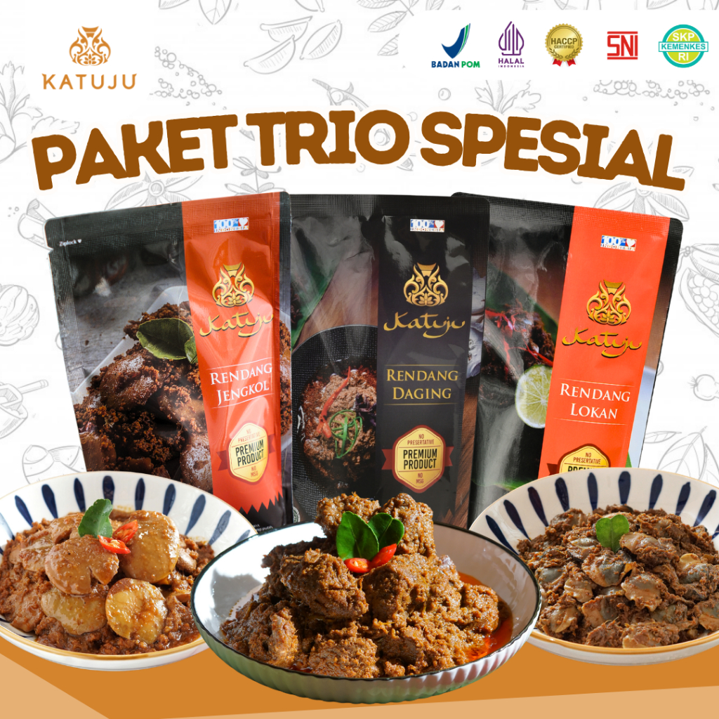 Jual Paket Trio Spesial Rantau by Katuju – Rendang Daging, Lokan ...