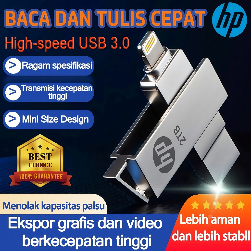 Jual 2TB Flash Drive for iphone HP OTG ISO Flashdisk High Speed USB 3.0 ...