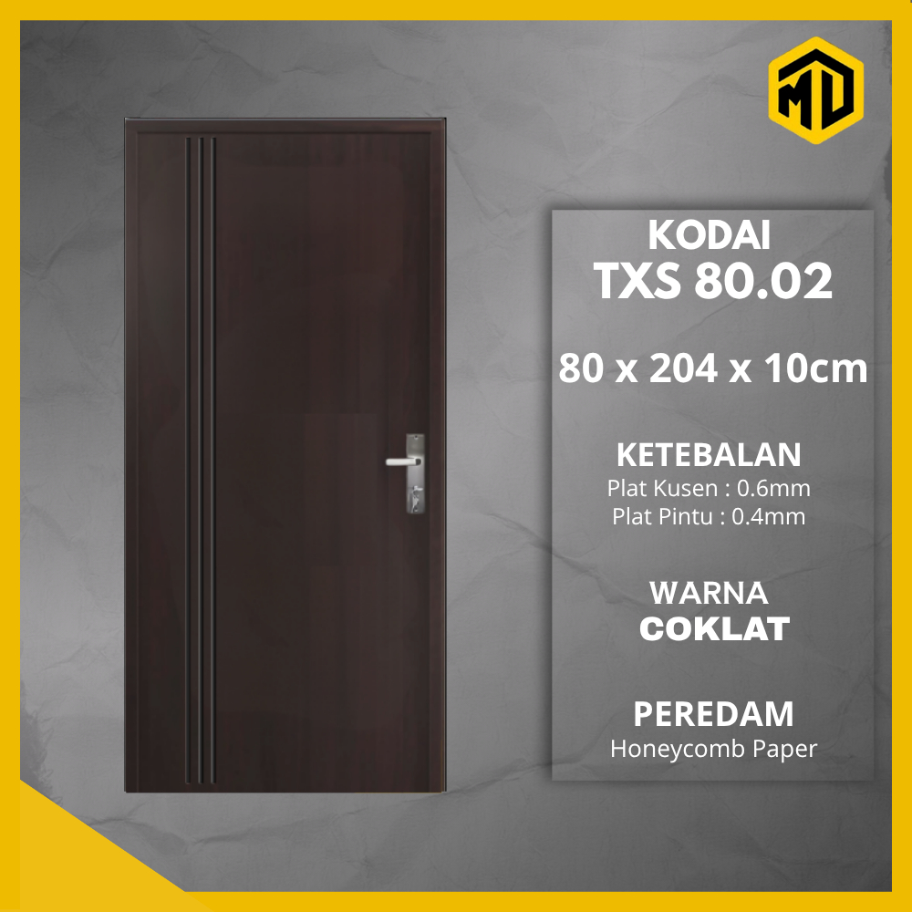 Pintu Kamar - Pintu Baja Kodai TX Series 80x204 Anti Air Dan Rayap