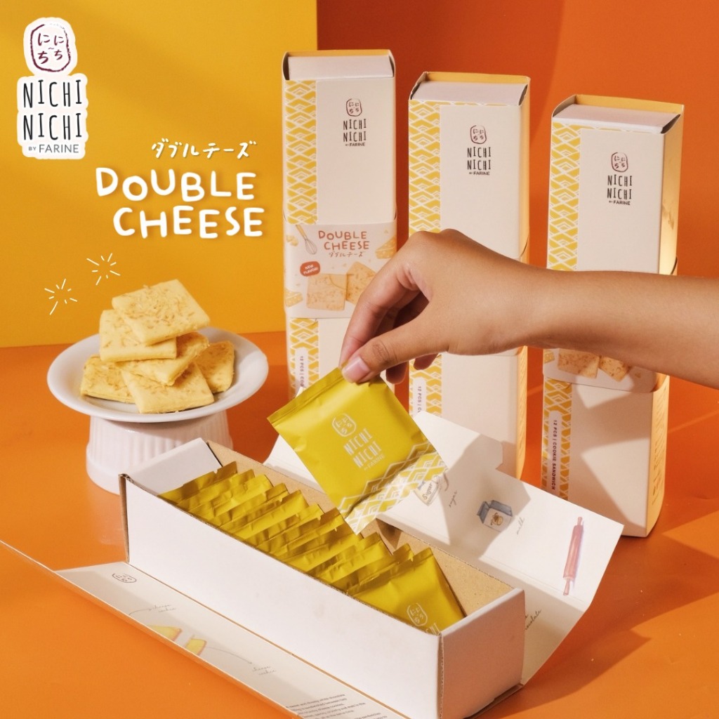 Jual ((Must Try)) Double Cheese Cookie Sandwich - Kue Kering Jepang ...