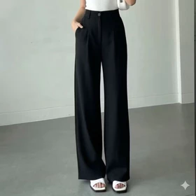 Viona Pants Loose Pants Trouser Wanita Celana Anti Kusut Celana Kulot Wanita