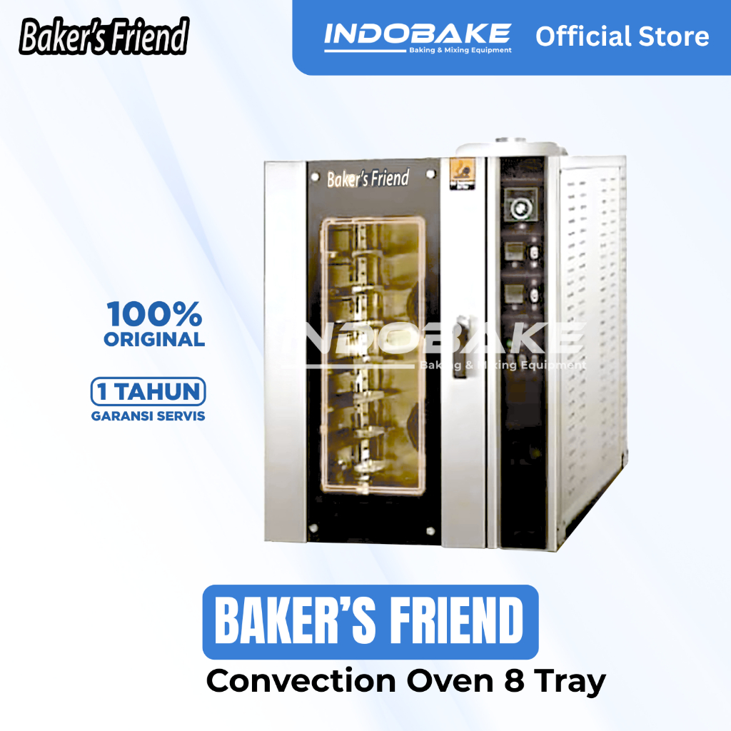 Jual INDOBAKE - Baker's Friend Oven Convection 8 Tray Oven Gas Listrik ...