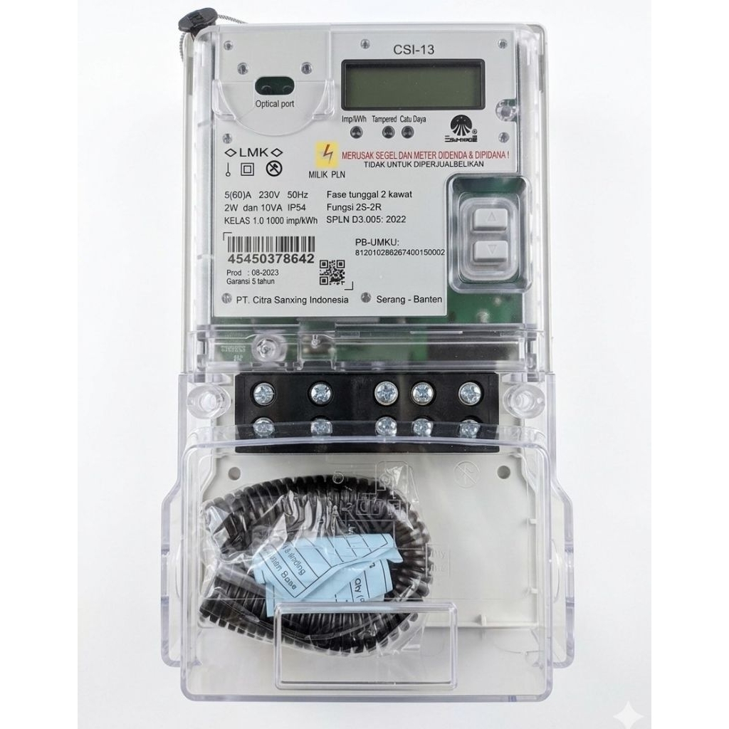 Jual Kwh Meter SMART Meter SMI-200S 1phasa 5.40a Meteran Listrik Baru ...