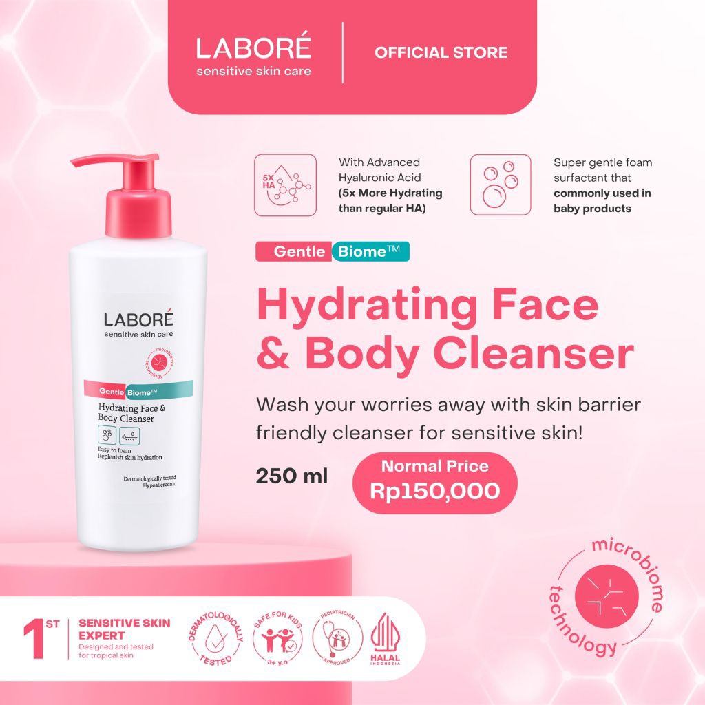 Jual LABORE Sensitive Skin Care GentleBiome Hydrating Face & Body ...