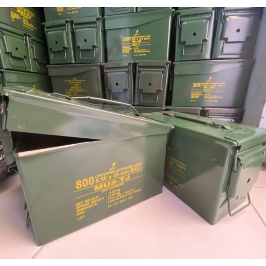 Jual (OBRAL) Kotak Munisi Pindad Full Besi/Box Munisi/ Tool Box ...