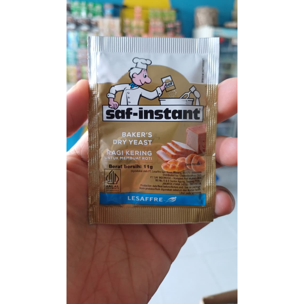 Jual SAF Instant Sachet 11 Gram (kemasan baru) / Ragi Bahan Kue / Ragi ...