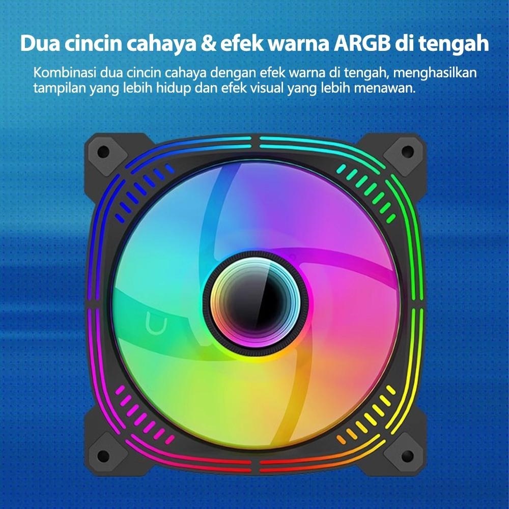 Jual Mechanic Master Komputer CPU Fan Casing 12cm ARGB 12 volt fan ...