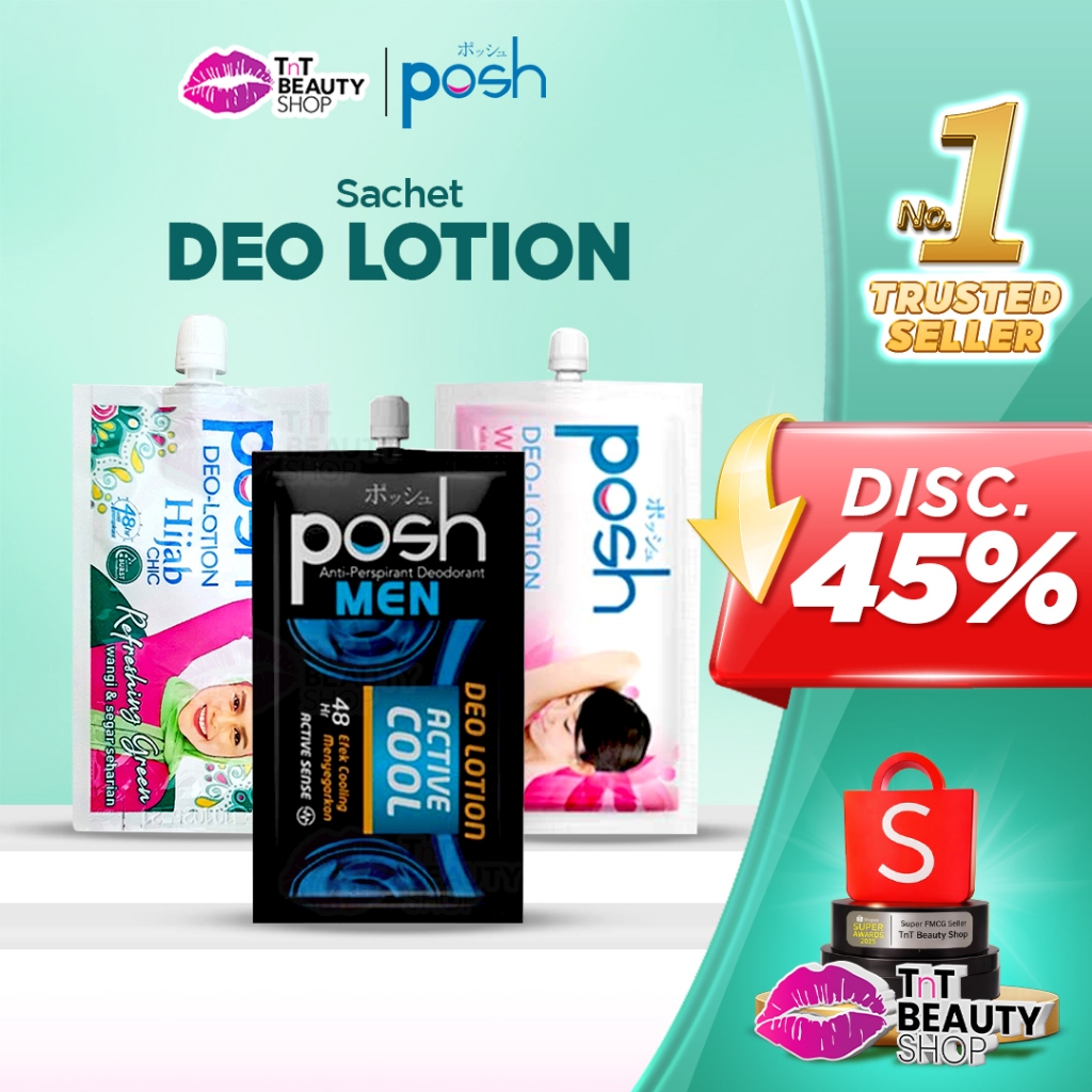 Jual POSH DEO LOTION SACHET 11gr RENCENG ISI 12 SACHET | TnT Beauty ...