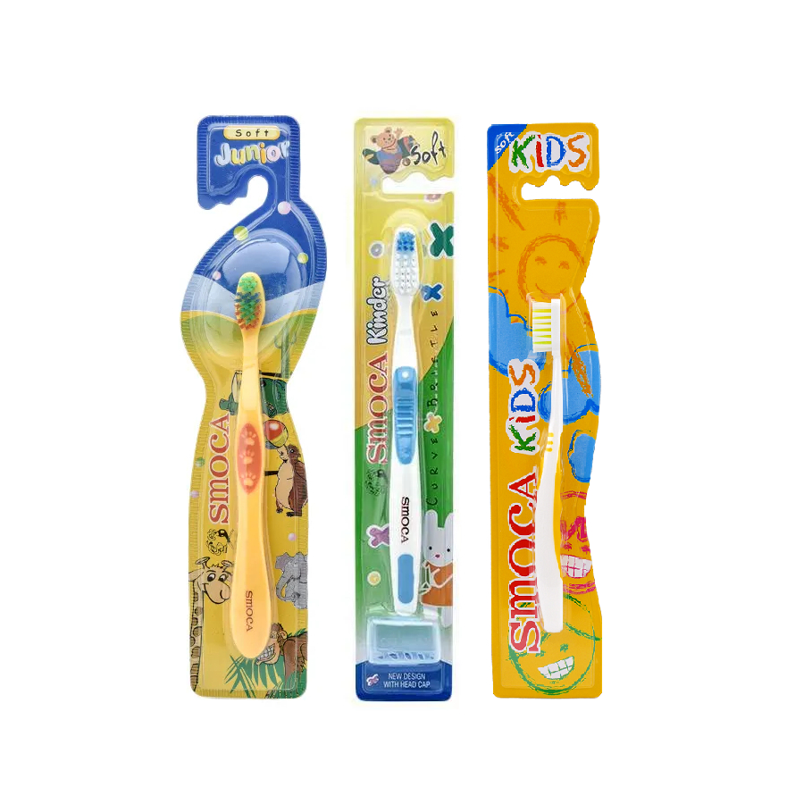 Jual Smoca Soft Toothbrush Kids / Kinder / Junior / Childi - Sikat Gigi ...