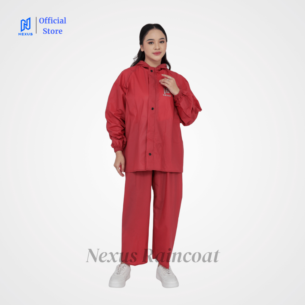 Jas Hujan PVC Tebal Elastis Stelan Pria Wanita foto 3