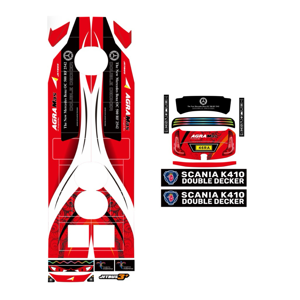Jual LIVERY BUS TRONTON RKC LENGKAP | Shopee Indonesia