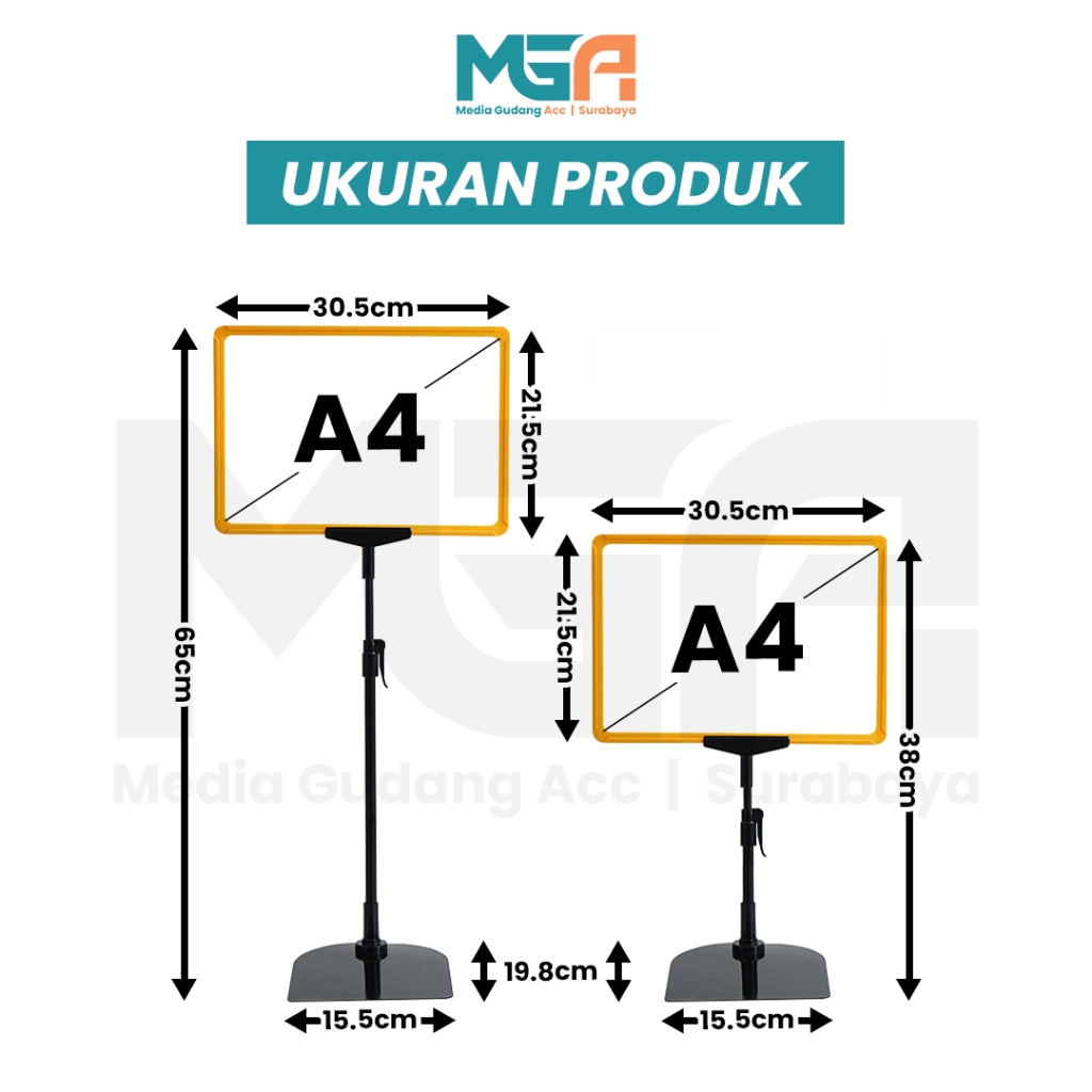 Jual Standing Pop Up Frame A4 | Tiang Frame Promosi / Poster Stand ...