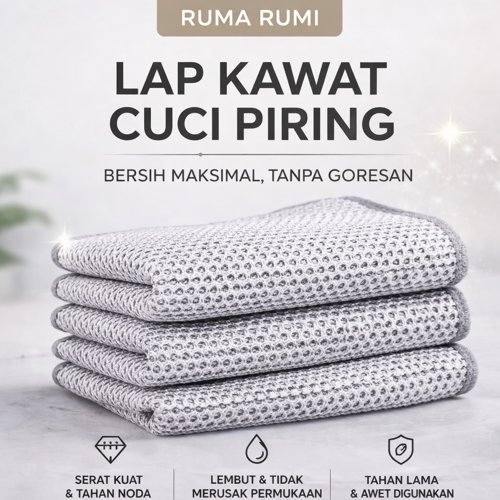 Jual RUMA RUMI - Kawat cuci piring model kain mesh lebih awet | Shopee ...