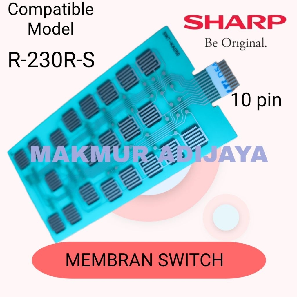 Jual Membran switch saklar sentuh microwave sharp R-230R-S | Shopee ...