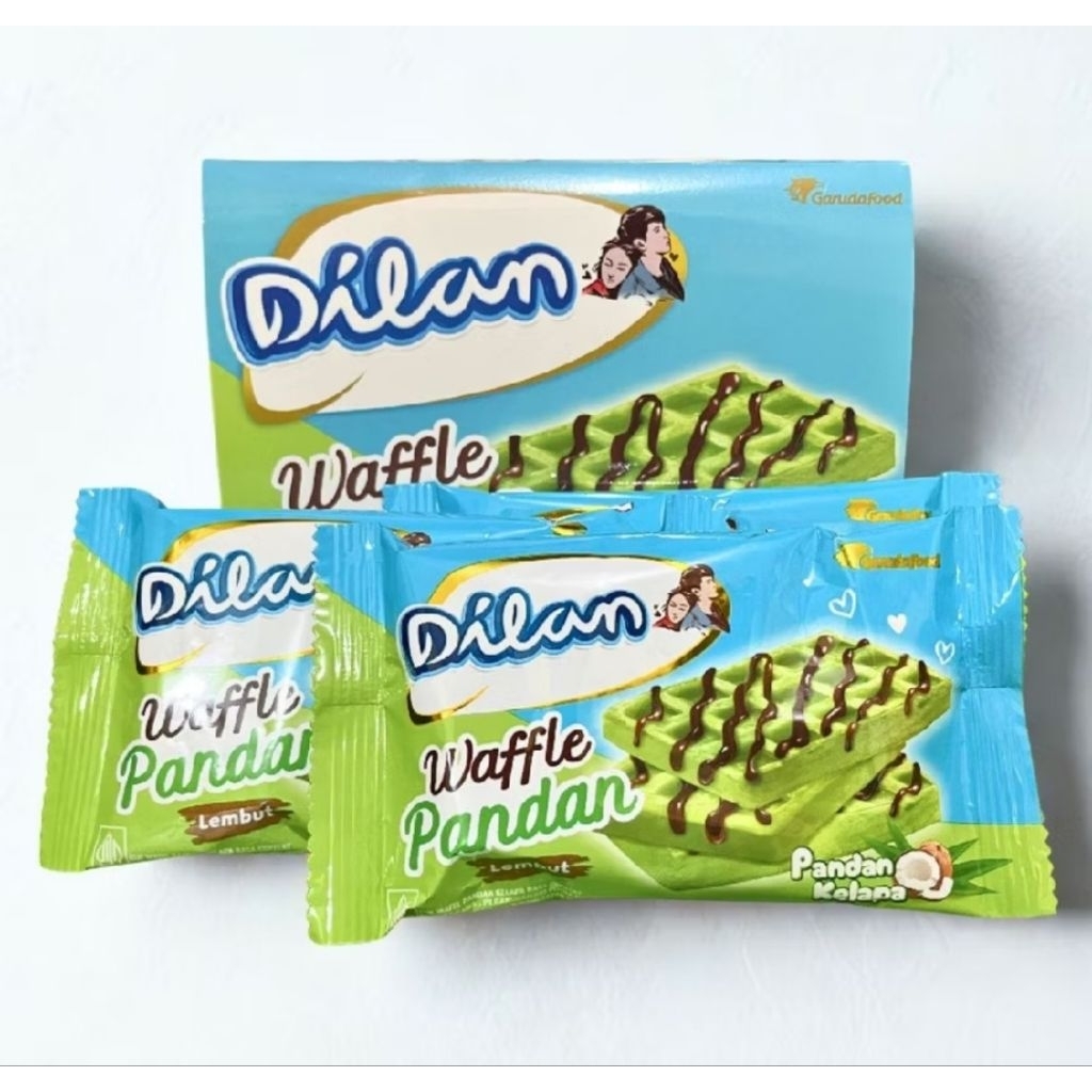 Jual DILAN WAFFLE PANDAN BOX (12X16g) | Shopee Indonesia