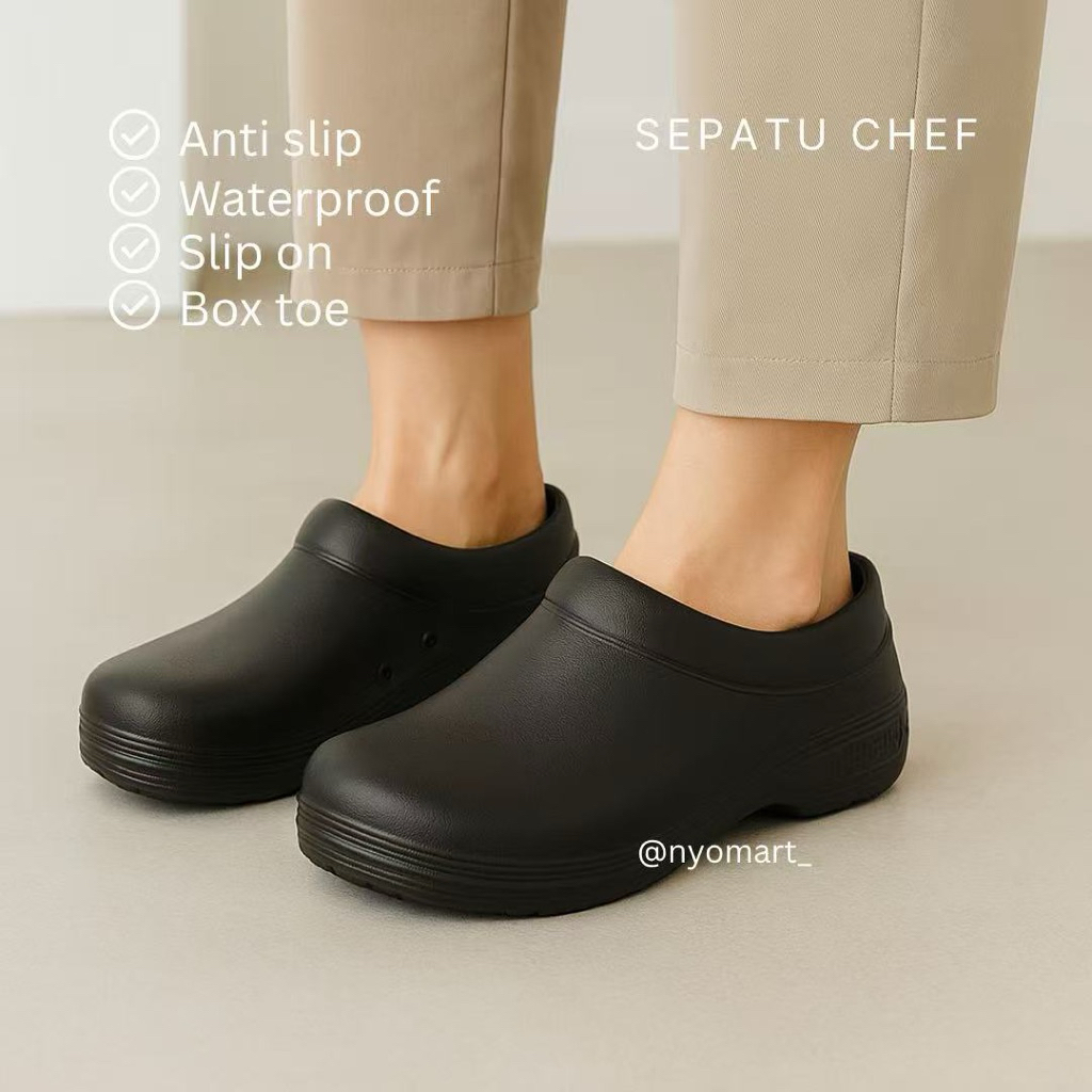 Jual W Chef shoes ORIGINAL 100%~Anti-Slip dan Oil resistant~ Sepatu ...