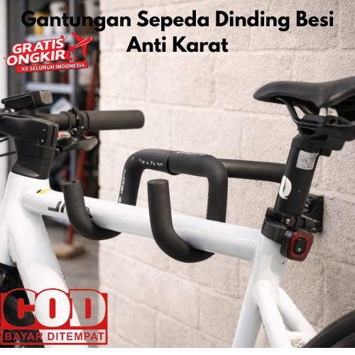 Hook Sepeda Dinding Besi Kokoh | Gantungan Sepeda Anti Karat | Hemat Ruang Garasi
