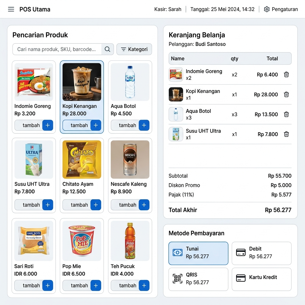 POS — Sistem Kasir & Manajemen Toko All-in-One
