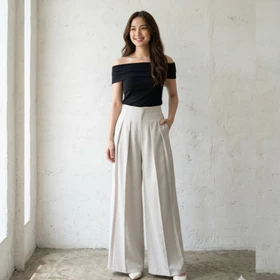 Lavie Pants Celana Kulot Culote Pallazo Highwaist Celana Panjang Wanita Fashion Muslim Wanita
