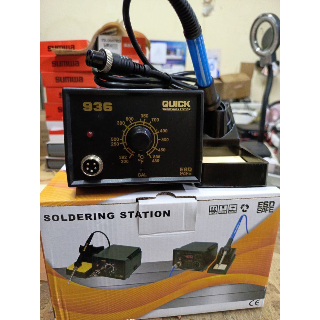 Jual SOLDER STATION QUICK 936A/SOLDER LISTRIK 60W/SOLDERING KIT QUICK ...