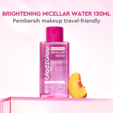 BPOM GLAD2GLOW G2G Brightening Pore Clearing Micellar Water (130ml 230ml 300ml)