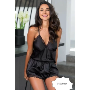 Sexy Elegant Baju Tidur Setelan Celana Pendek Korea Baju Tidur Silk Satin Sleepwear