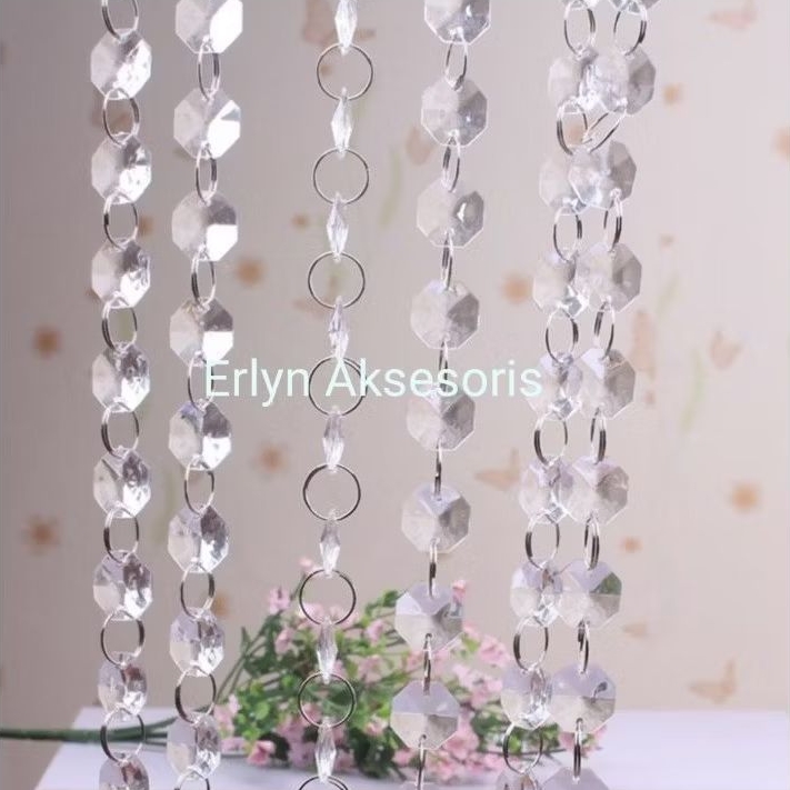 Jual ER TIRAI KRISTAL AKRILIK RONCE CRYSTAL ACRYLIC BENING GANTUNG ...
