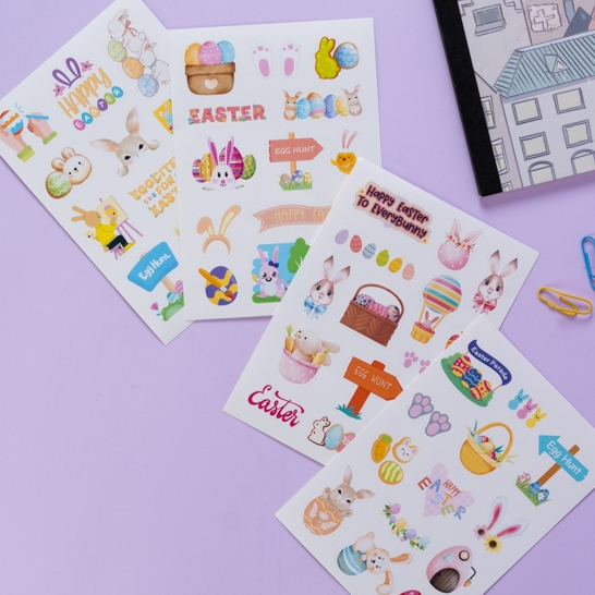 Jual Stiker Paskah Sticker Scrapbook Easter Perayaan Kebangkitan ...