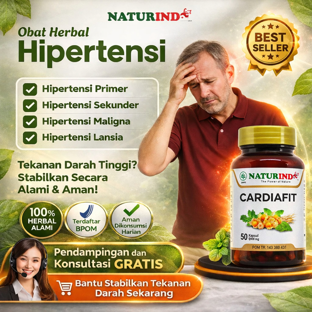 Jual Obat Darah Tinggi Hipertensi Penurun Tekanan Darah Herbal Hitenfit ...