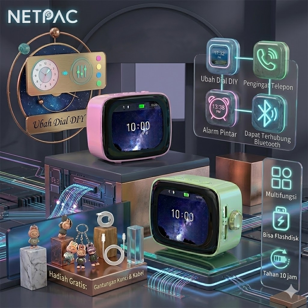 Jual NETPAC Speaker Bluetooth Portable Mini/ Wireless Speaker Aesthetic ...